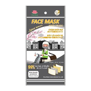 Face mask 4 layers, 7 PIECE/A BOX